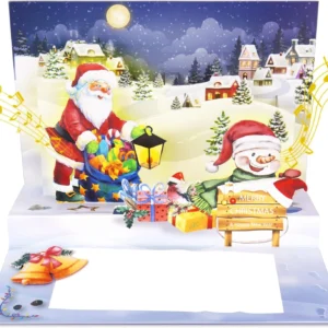 Christmas Card with Snowman